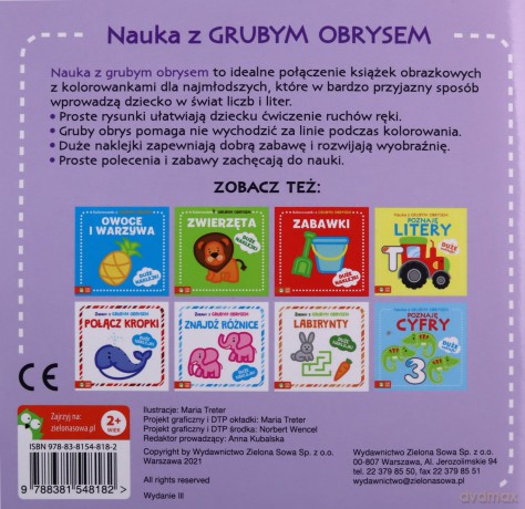 Nauka z grubym obrysem. Pierwsze słowa [KSIĄŻKA]