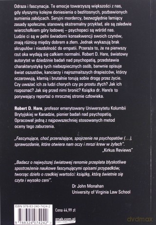 Psychopaci są wśród nas - D. Hare Robert [KSIĄŻKA]