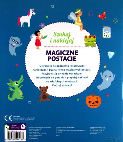 Szukaj i naklejaj. Magiczne postacie [KSIĄŻKA]