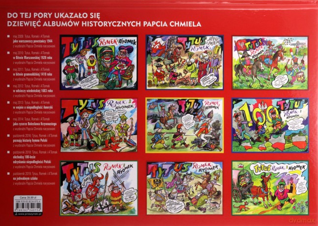 Tytus, Romek i A`Tomek pomagają księciu Mieszkowi ochrzcić Polskę z wyobraźni Papcia Chmiela narysowani - Jezry Chmielewski Henryk [KOMIKS]