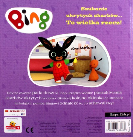 Książeczka Bing Pada deszcz. Książka z otwieranymi okienkami [KSIĄŻKA]