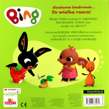 Książeczka Bing w ogrodzie. Książeczka z otwieranymi okienkami [KSIĄŻKA]