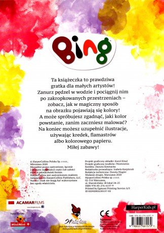 Książeczka Bing. Wodne Kolorowanie 2 [KSIĄŻKA]