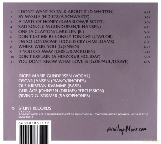Inger Marie: By Myself [CD]
