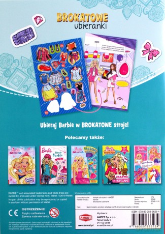 Barbie Brokatowe ubieranki SDLB-1101 [KSIĄŻKA]