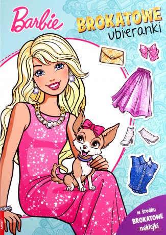 Barbie Brokatowe ubieranki SDLB-1101 [KSIĄŻKA]