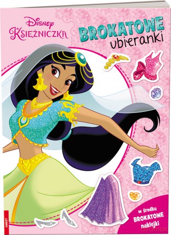 Disney Księżniczka Brokatowe ubieranki SDLB-9101 [KSIĄŻKA]