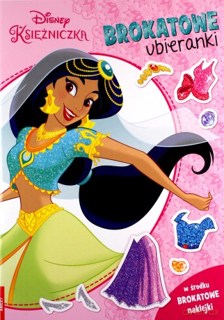 Disney Księżniczka Brokatowe ubieranki SDLB-9101 [KSIĄŻKA]