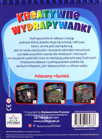 Kreatywne wydrapywanki. Dla chłopców [KSIĄŻKA]