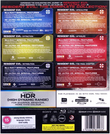 Resident Evil Kompletna Kolekcja (Limited) [6xBlu-Ray 4K]+[6xBlu-Ray]