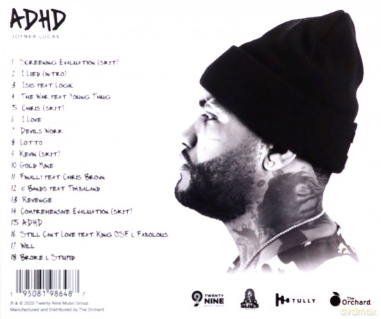 Joyner Lucas: Adhd [CD]