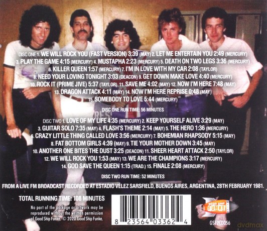 Queen: Argentina 1981 [2CD]