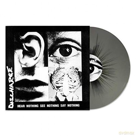Discharge: Hear Nothing See Nothing Say Nothing (Grey-Black Splatter) [Winyl]