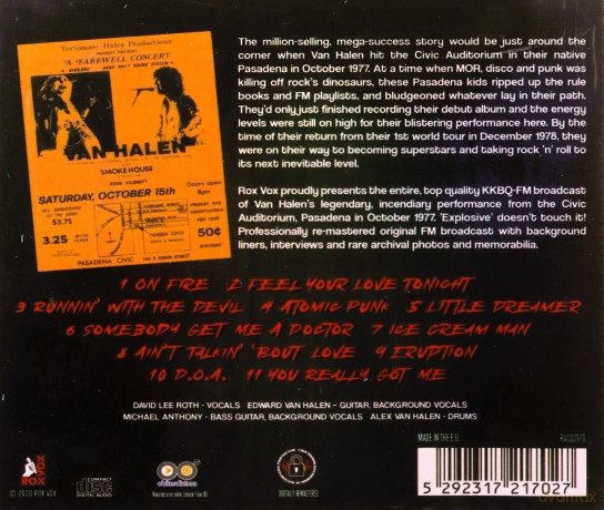 Van Halen: Live 77 [CD]