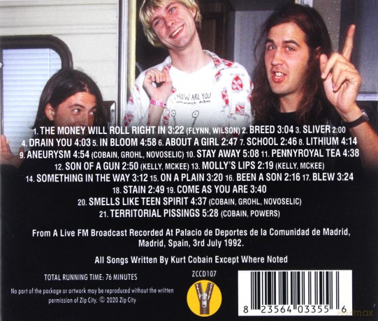 Nirvana: Madrid 1992 [CD]