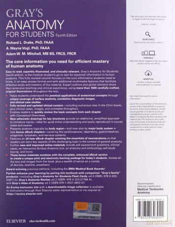 Gray's Anatomy for Students 4th Edition - Richard L. Drake, Vogl A. Wayne [KSIĄŻKA]