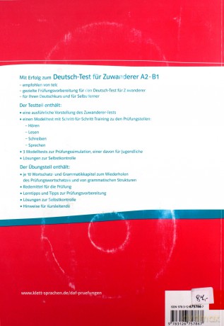 M Erfolog zum Deutsch- Test fur Zuwanderer A2-B1 Ubungs- und Testbuch - Hans-Jurgen Hantschel, Britta Weber [KSIĄŻKA]
