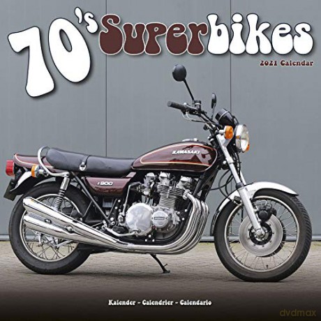 70'S Superbikes 2021 Calendar (Square) [KSIĄŻKA]