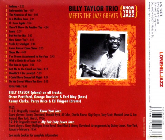 Billy Taylor Trio: Meets The Jazz Greats [CD]