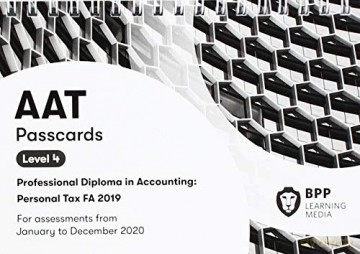 AAT Personal Tax FA2019: Passcards - BPP Learning Media [KSIĄŻKA]