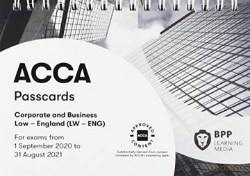ACCA Corporate and Business Law (English): Passcards - BPP Learning Media [KSIĄŻKA]