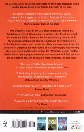 Agent Zigzag: The True Wartime Story of Eddie Chapman: Lover, Traitor, Hero, Spy (reissued) - Ben Macintyre [KSIĄŻKA]