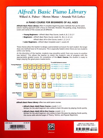 Alfred's Basic Piano Prep Course Solo Book, Bk A: For the Young Beginner (Alfred's Basic Piano Library) - Willard A. Palmer [KSIĄŻKA]
