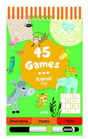 Animal Fun (45 Games) - Auzou [KSIĄŻKA]