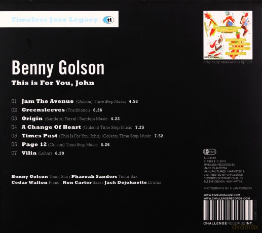 Benny Golson, Pharoah Sanders, Cedar Walton, Ron Carter, Jack deJohnette: This is For You, John [CD]