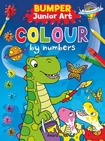 Bumper Junior Art Colour By Numbers (Junior Art Bumper Colour By Numbers) - Sophie Giles [KSIĄŻKA]