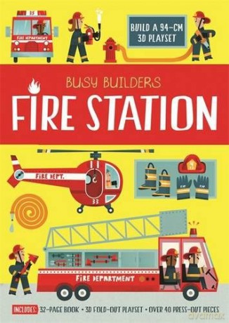 Busy Builders Fire Station - Chris Oxlade [KSIĄŻKA]