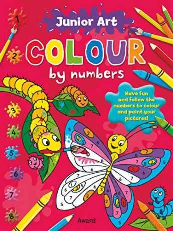 Butterfly: Colour By Numbers (Junior Art) (Junior Art Colour By Numbers) - Angela Hicks [KSIĄŻKA]