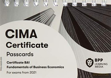 CIMA BA1 Fundamentals of Business Economics: Passcards - BPP Learning Media [KSIĄŻKA]