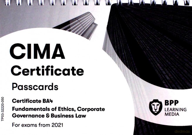 CIMA BA4 Fundamentals of Ethics, Corporate Governance and Business Law: Passcards - BPP Learning Media [KSIĄŻKA]