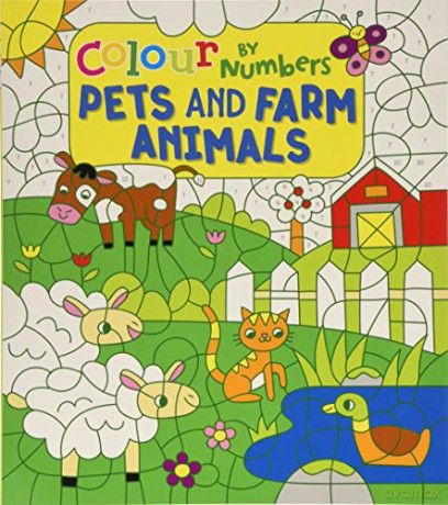 Colour by Numbers: Pets and Farm Animals - Claire Stamper [KSIĄŻKA]