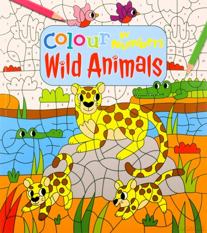 Colour by Numbers: Wild Animals - Claire Stamper [KSIĄŻKA]