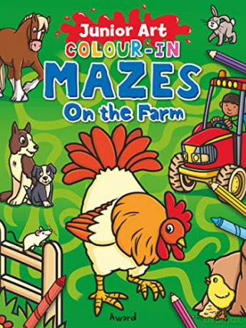 Colour-In Mazes on the Farm (Junior Art) (Junior Art Colour in Mazes) - Sophie Giles [KSIĄŻKA]