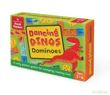 Dancing Dinos Dominoes - Barefoot Books [KSIĄŻKA]