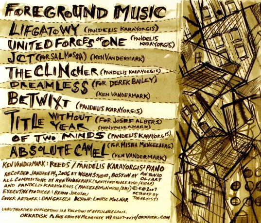 Ken Vandermark, Pandelis Karayorgis: Foreground Music [CD]