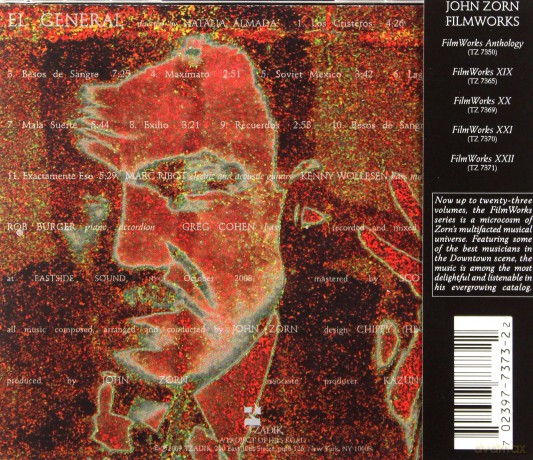 John Zorn: John Zorn: Filmworks XXIII: el General [CD]