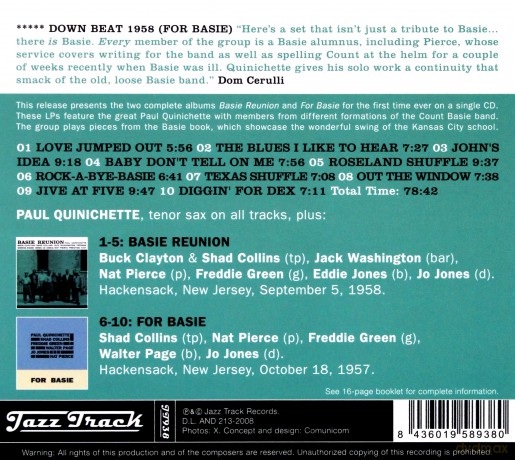 Paul Quinichette: Basie Reunion [CD]