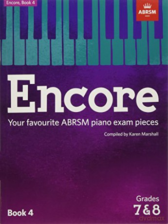 Encore: Book 4, Grades 7 & 8: Your favourite ABRSM piano exam pieces (ABRSM Exam Pieces) - Karen Marshall [KSIĄŻKA]