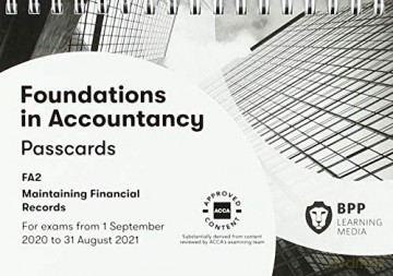 FIA Maintaining Financial Records FA2: Passcards - BPP Learning Media [KSIĄŻKA]
