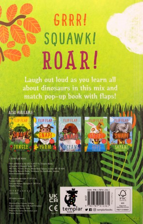 Flip Flap Snap: Dinosaurs - Joanna McInerney [KSIĄŻKA]