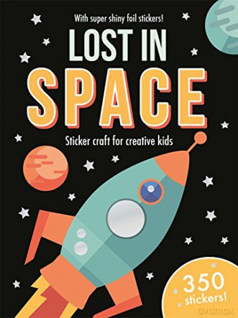 Foil Art Lost in Space: Mess-free foil craft for creative kids! (Foil Art Activity Book) - Gemma Cooper [KSIĄŻKA]