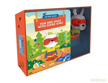 Fun and hugs with Super-Gino (The Story Factory: Finger Puppet Book) - Bénédicte Riviere [KSIĄŻKA]