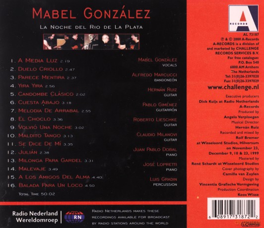 Mabel Gonzalez, Alfredo Marcucci, Las Guitarras Argentinas, Juan Pab: La Noche Del Rio De La Plata [CD]