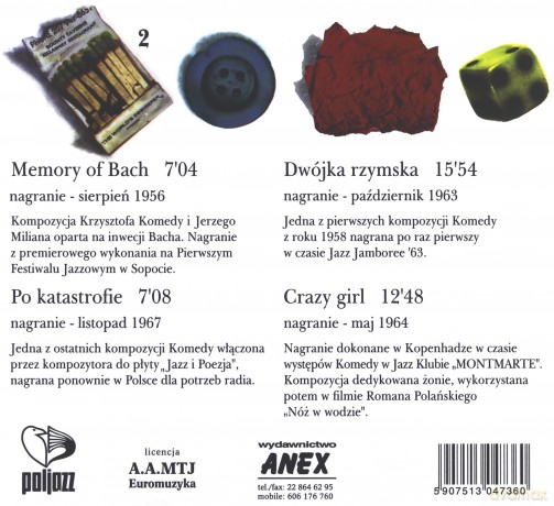 Krzysztof Komeda: Muzyka Krzysztofa Komedy vol. 2 (digipack) [CD]