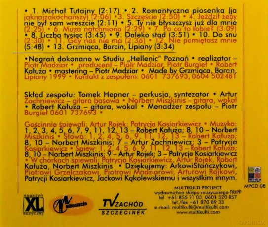 Lotyń, Artur Rojek, Patrycja Kosiarkiewicz: Grzmiąca, Barcin Lipiany... [CD]