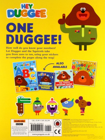 Hey Duggee: 123: Numbers Sticker Activity Book - Hey Duggee [KSIĄŻKA]